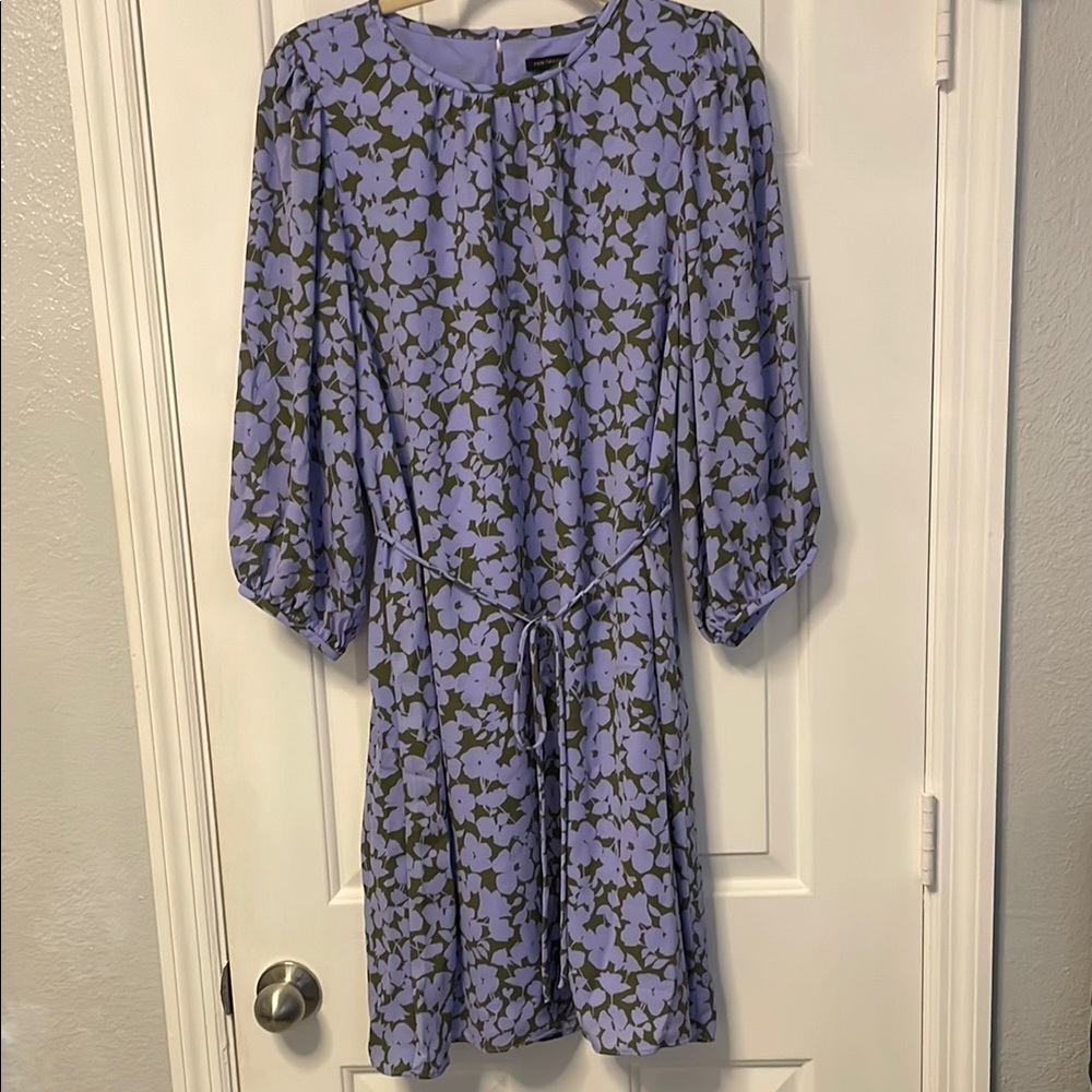 Floral Purple and Green Dress